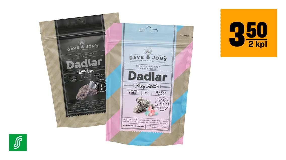 Dave & Jon’s -taatelipussit