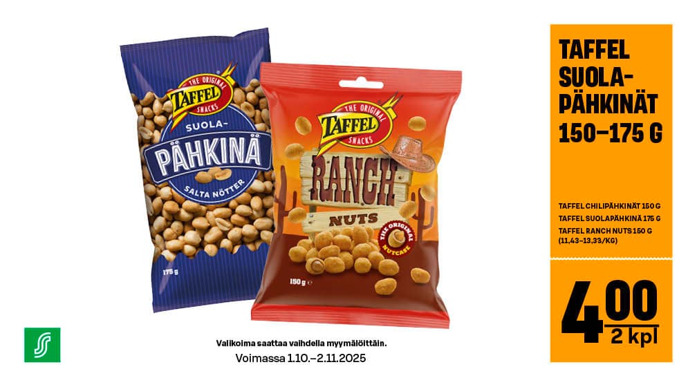 Taffel suolapähkinät