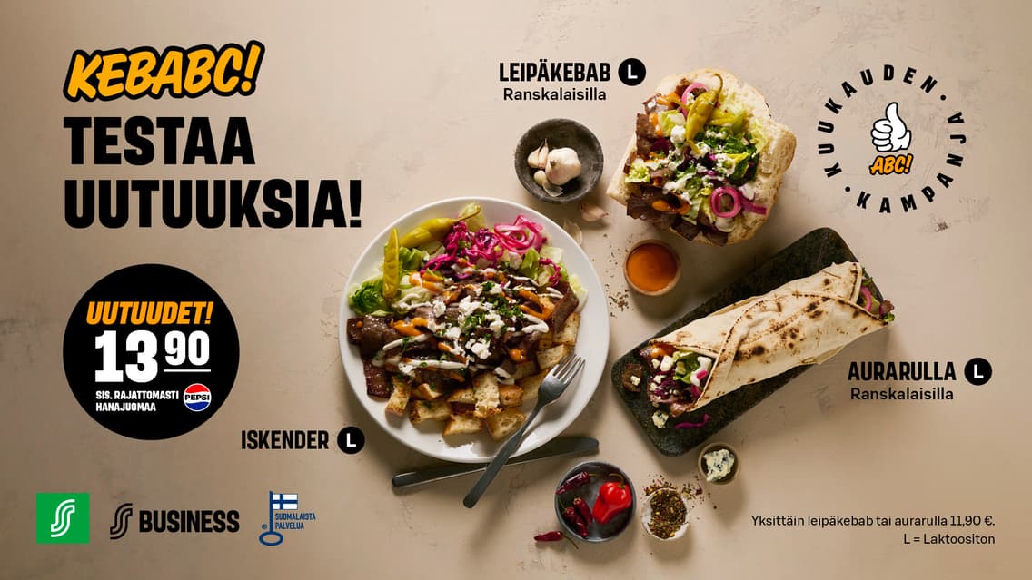 KEBABC!–ateria 13,90 €