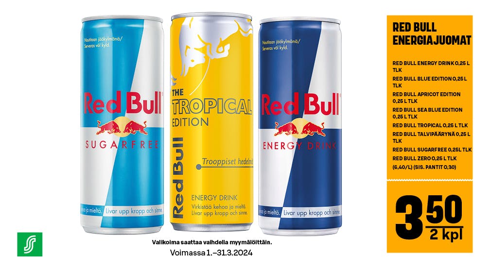 Red Bull -energiajuomat