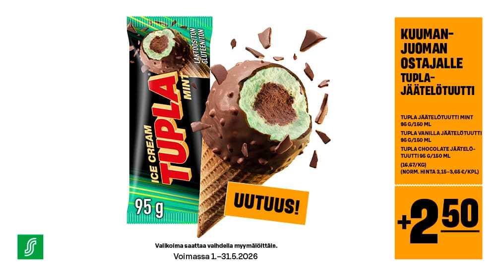 Kahvi ja jäätelötuutti