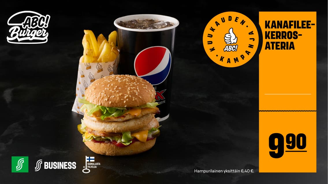 Kanafileekerrosateria 9,90 €