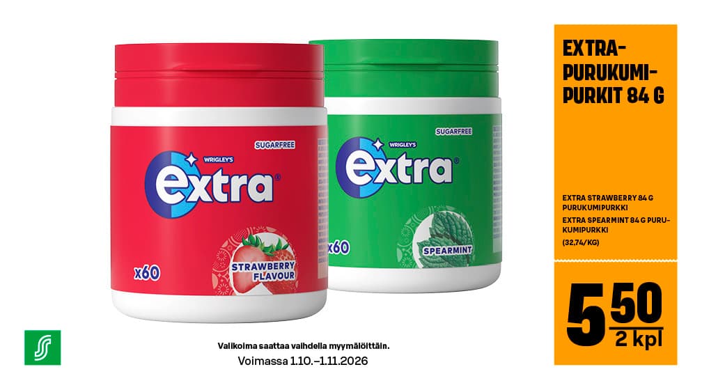 Extra-purukumipurkit