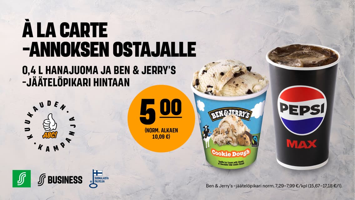 Hanajuoma ja Ben & Jerry's